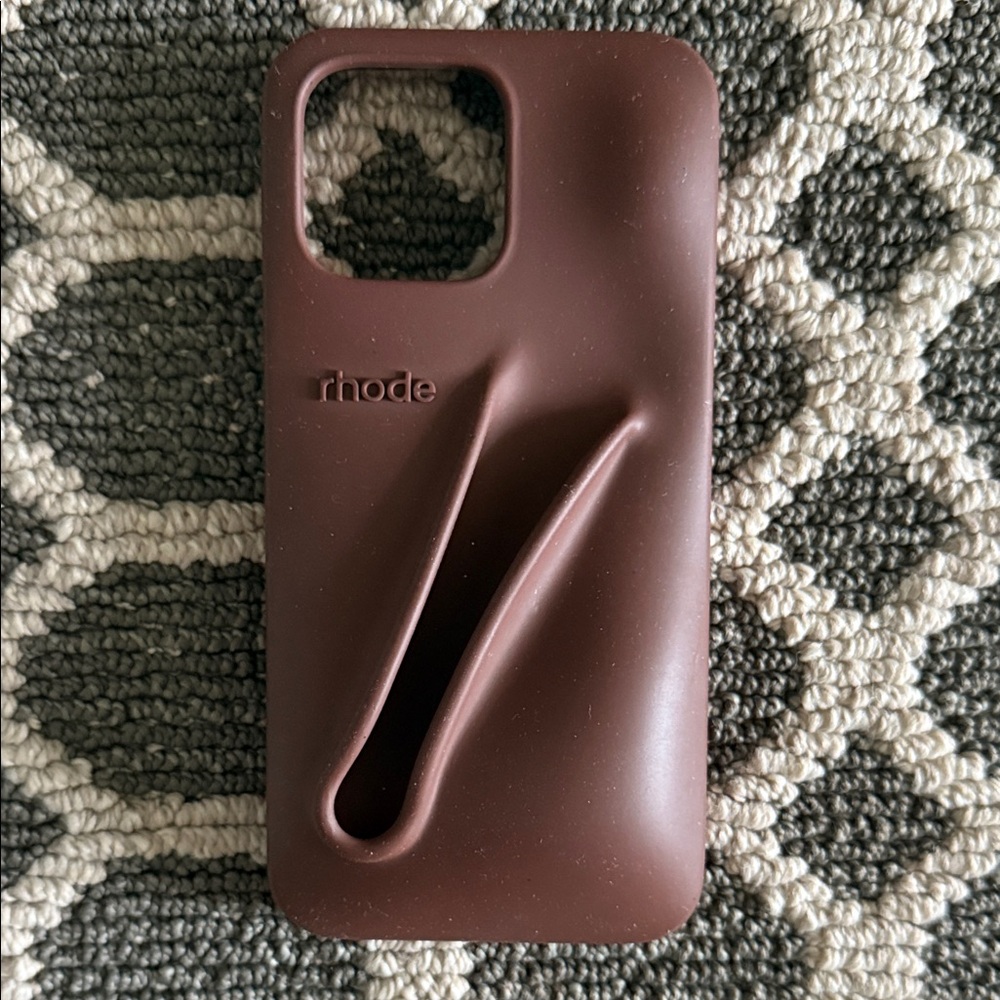 RHODE Chocolate Brown Phone Case iPhone 16 Pro Max